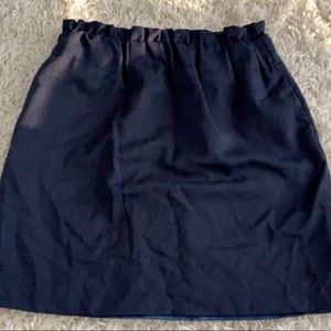 High waisted navy skirt size S